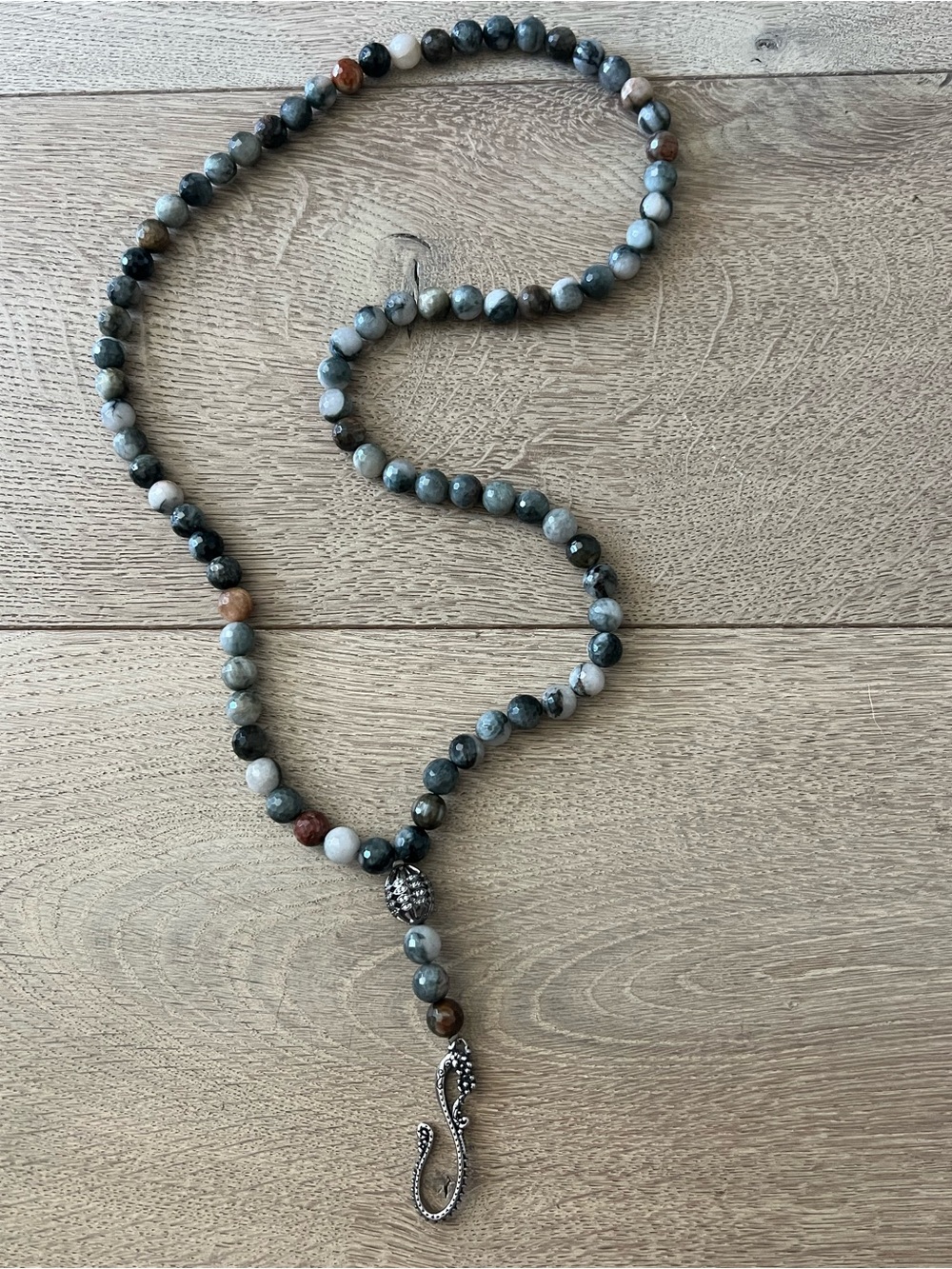 Gemstone and Sterling Silver Necklace